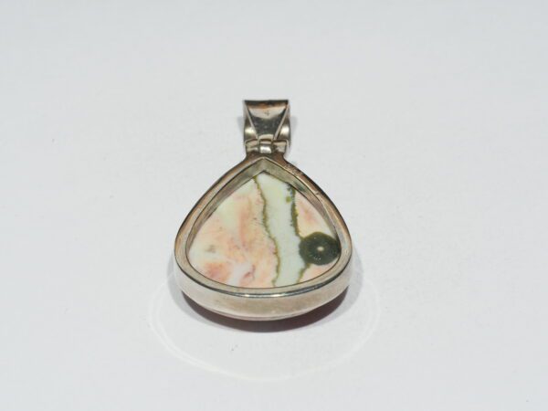 Pendentif n°1 Jaspe Océan & Argent 925 – Image 4