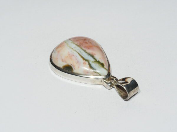 Pendentif n°1 Jaspe Océan & Argent 925 – Image 7