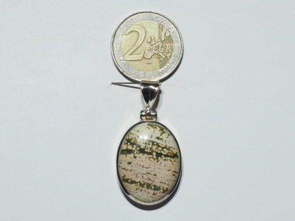Pendentif n°2 Jaspe Océan & Argent 925 – Image 10