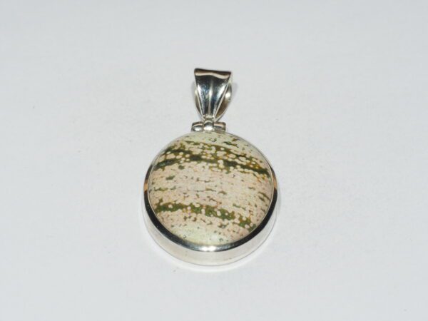 Pendentif n°2 Jaspe Océan & Argent 925 – Image 3