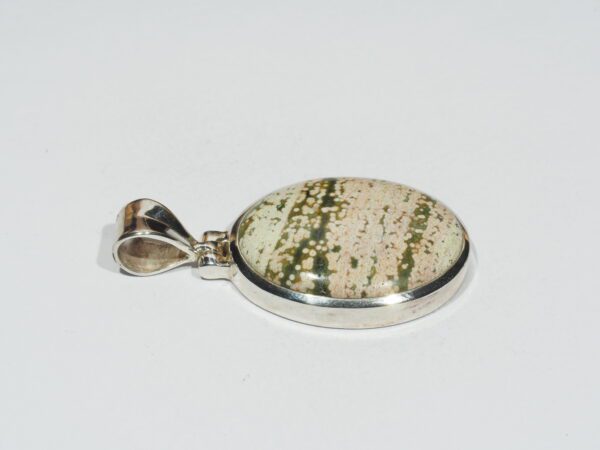 Pendentif n°2 Jaspe Océan & Argent 925 – Image 6
