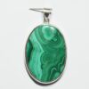 Pendentif n°1 Malachite & Argent 925