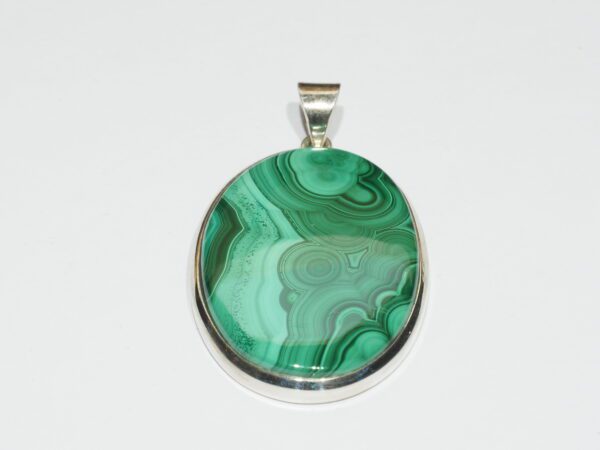 Pendentif n°1 Malachite & Argent 925 – Image 3