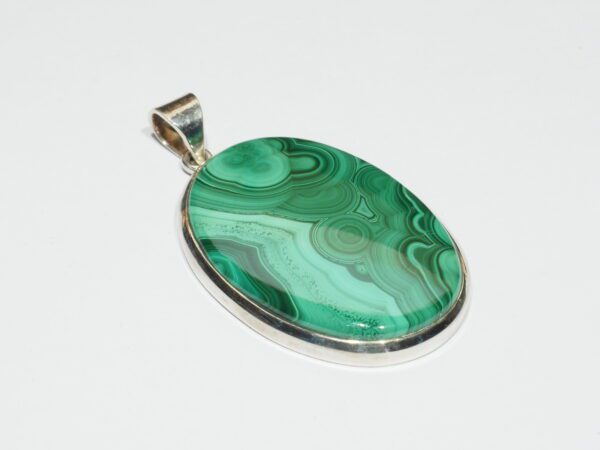 Pendentif n°1 Malachite & Argent 925 – Image 5