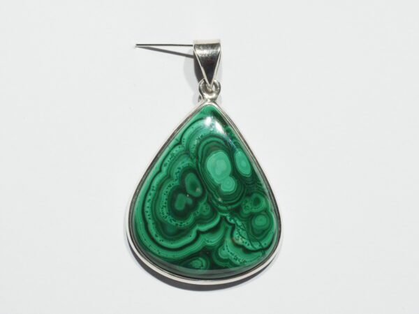 Pendentif n°5 Malachite & Argent 925