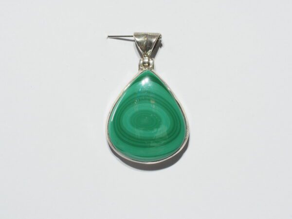 Pendentif n°7 Malachite & Argent 925
