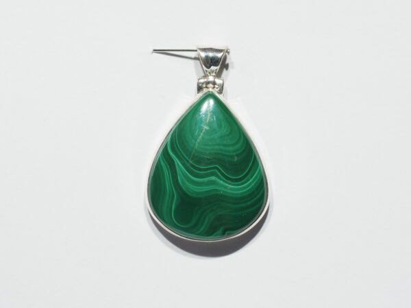 Pendentif n°8 Malachite & Argent 925