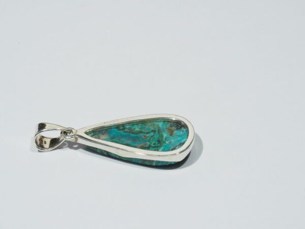 Pendentif n°1 Malachite Chrysocolle & Argent 925 – Image 8
