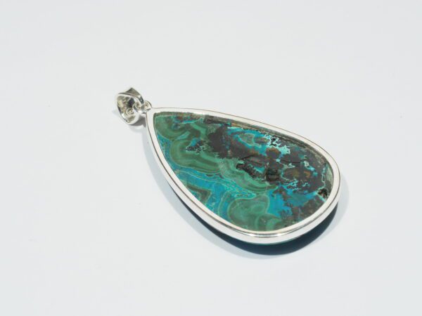 Pendentif n°10 Malachite Chrysocolle & Argent 925 – Image 7