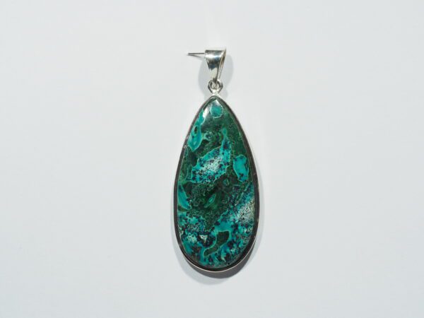 Pendentif n°11 Malachite Chrysocolle & Argent 925