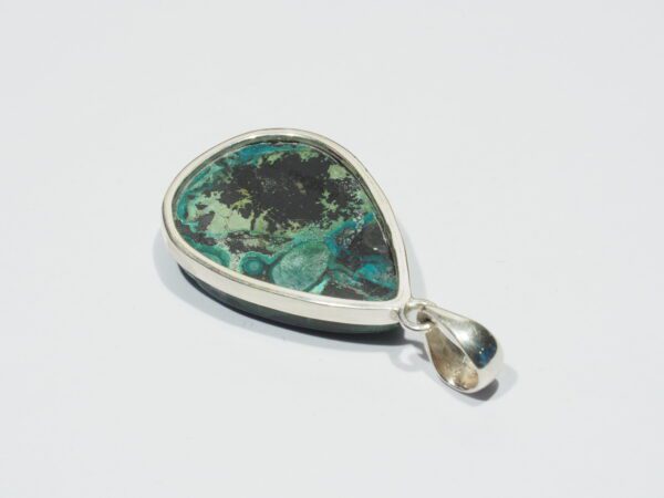 Pendentif n°12 Malachite Chrysocolle & Argent 925 – Image 10