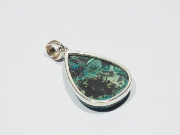 Pendentif n°12 Malachite Chrysocolle & Argent 925 – Image 6