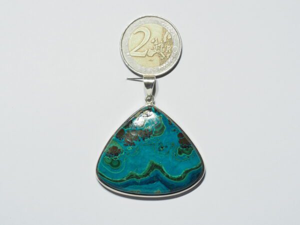 Pendentif n°13 Malachite Chrysocolle & Argent 925 – Image 12