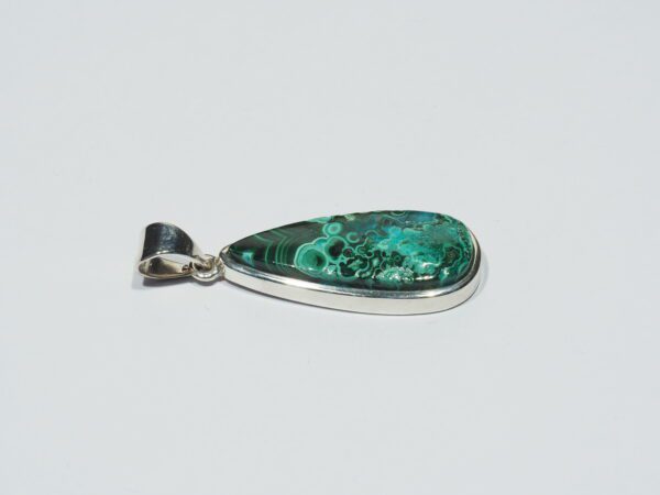Pendentif n°14 Malachite Chrysocolle & Argent 925 – Image 7