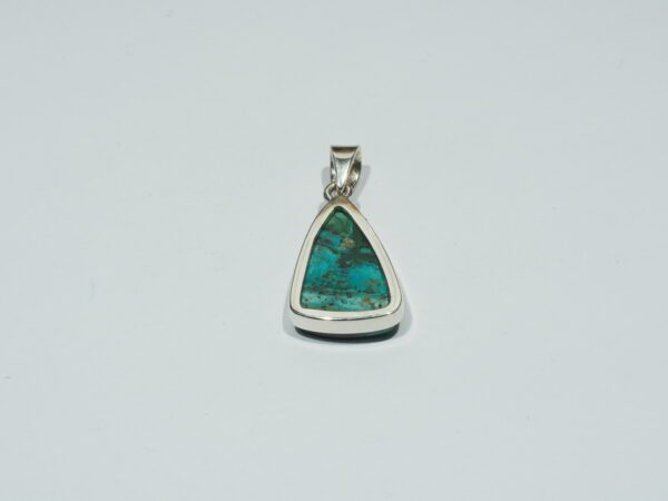 Pendentif n°18 Malachite Chrysocolle & Argent 925 taille et poids – Image 4