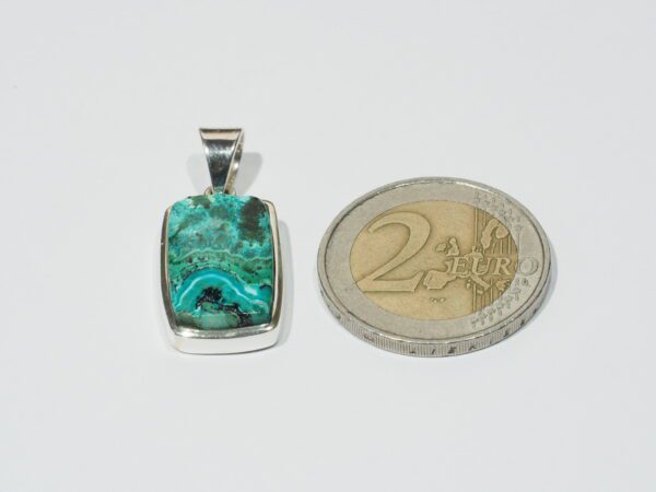 Pendentif n°2 Malachite Chrysocolle & Argent 925 – Image 10
