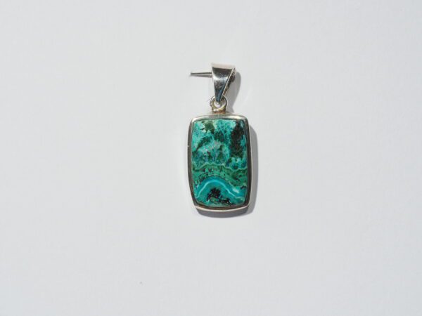 Pendentif n°2 Malachite Chrysocolle & Argent 925