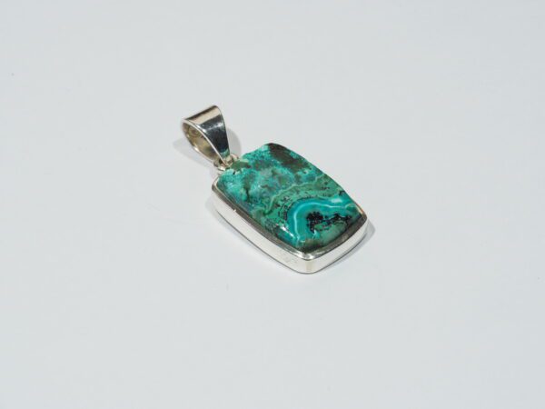 Pendentif n°2 Malachite Chrysocolle & Argent 925 – Image 4