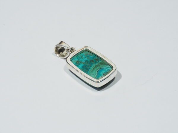 Pendentif n°2 Malachite Chrysocolle & Argent 925 – Image 5