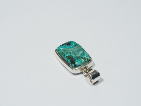 Pendentif n°2 Malachite Chrysocolle & Argent 925 – Image 8