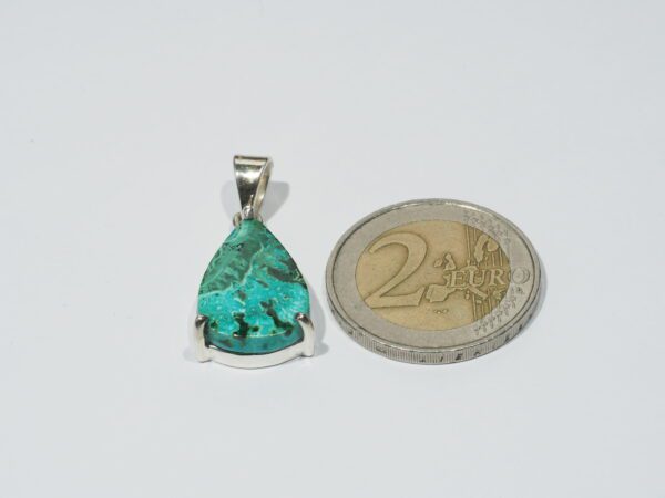 Pendentif n°4 Malachite Chrysocolle & Argent 925 – Image 11