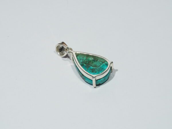 Pendentif n°4 Malachite Chrysocolle & Argent 925 – Image 6