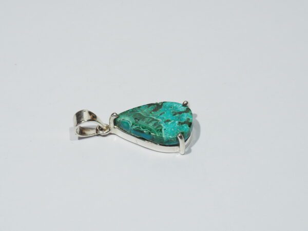 Pendentif n°4 Malachite Chrysocolle & Argent 925 – Image 7