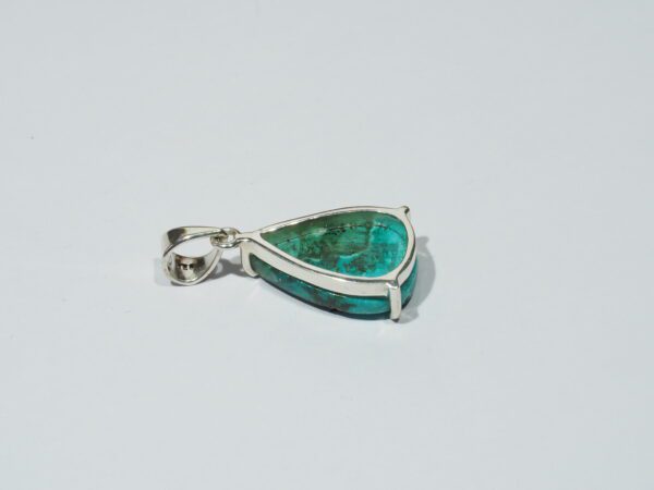Pendentif n°4 Malachite Chrysocolle & Argent 925 – Image 8