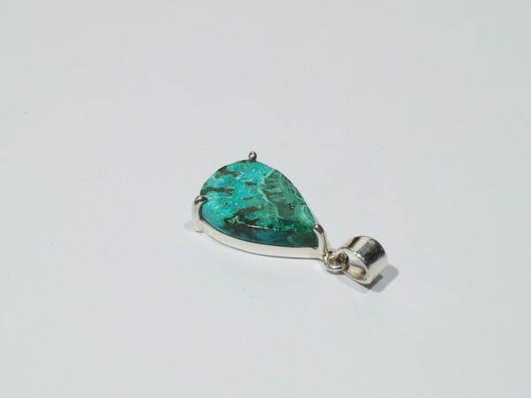 Pendentif n°4 Malachite Chrysocolle & Argent 925 – Image 9