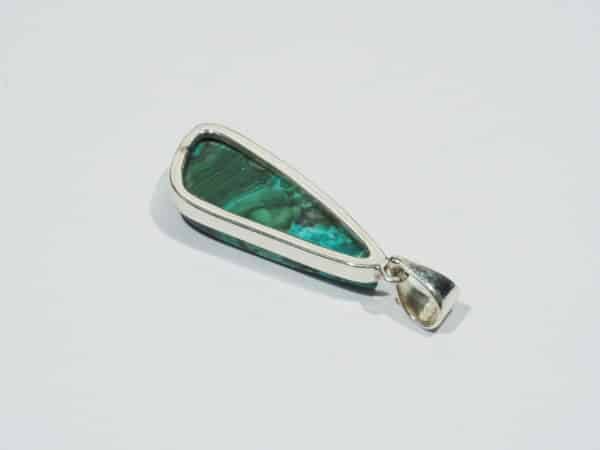 Pendentif n°5 Malachite Chrysocolle & Argent 925 – Image 10