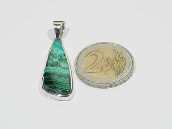 Pendentif n°5 Malachite Chrysocolle & Argent 925 – Image 11