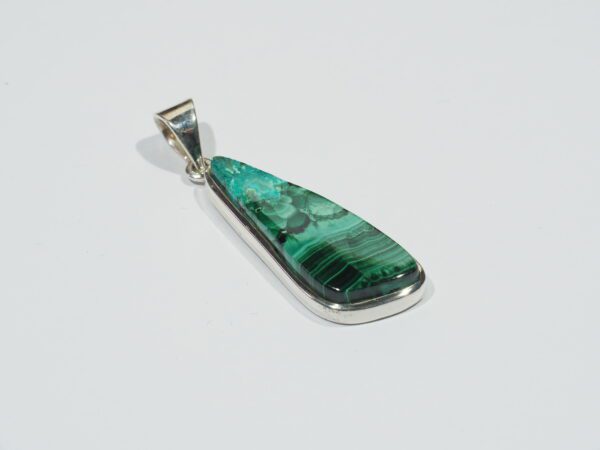 Pendentif n°5 Malachite Chrysocolle & Argent 925 – Image 5