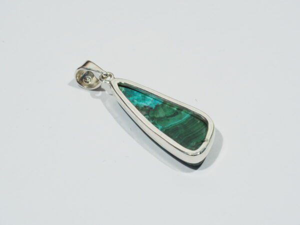 Pendentif n°5 Malachite Chrysocolle & Argent 925 – Image 6