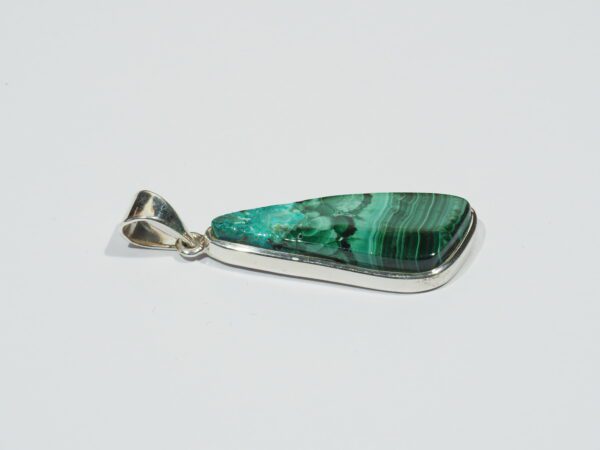 Pendentif n°5 Malachite Chrysocolle & Argent 925 – Image 7