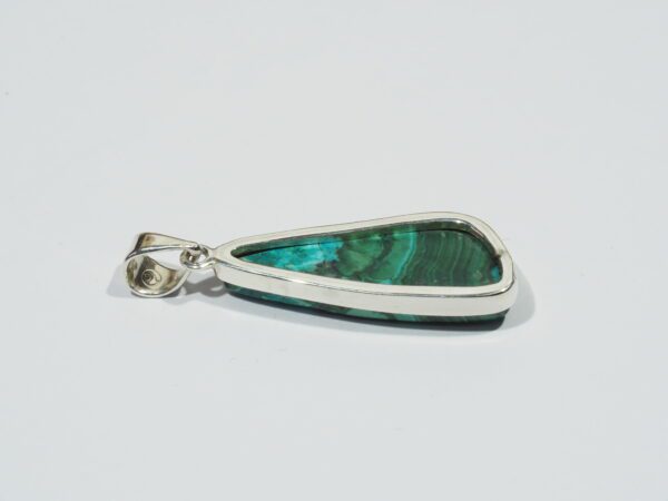 Pendentif n°5 Malachite Chrysocolle & Argent 925 – Image 8