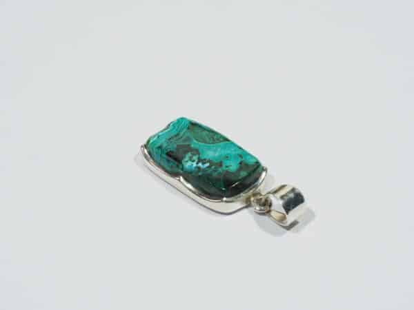 Pendentif n°6 Malachite Chrysocolle & Argent 925 – Image 6