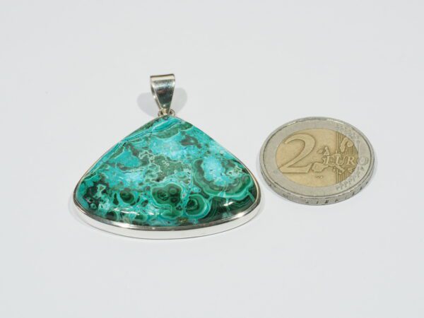 Pendentif n°8 Malachite Chrysocolle & Argent 925 – Image 11