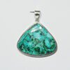 Pendentif n°8 Malachite Chrysocolle & Argent 925