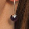Boucle d'oreille Améthyste et argent 925