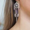 Boucle d'oreille Améthyste et argent 925 – Image 3