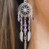 Boucle d'oreille Améthyste et argent 925