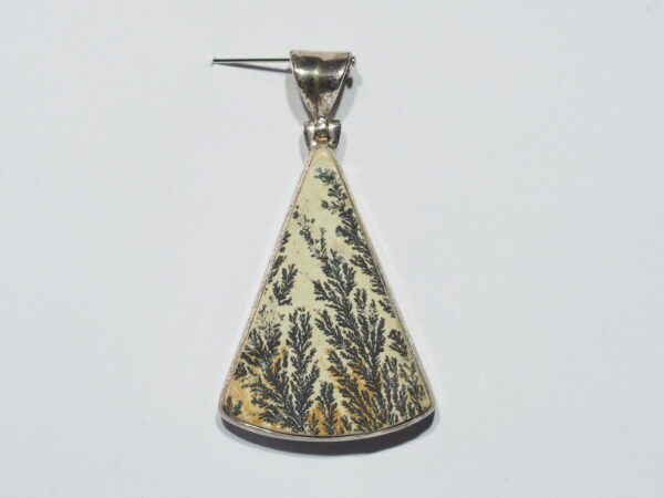 Pendentif n°3 Psilomélane dendrite & Argent 925