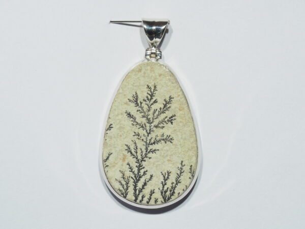 Pendentif n°5 Psilomélane dendrite & Argent 925