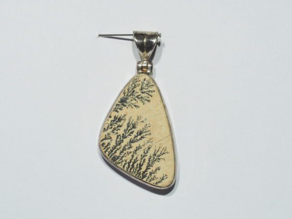 Pendentif n°6 Psilomélane dendrite & Argent 925