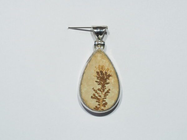 Pendentif n°9 Psilomélane dendrite & Argent 925