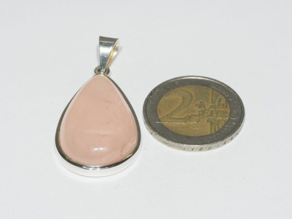 Pendentif n°1 Quartz rose & Argent 925 – Image 9