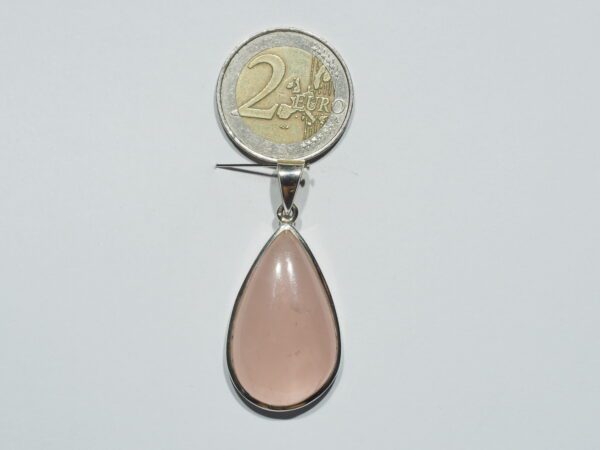 Pendentif n°1 Quartz rose & Argent 925 – Image 10
