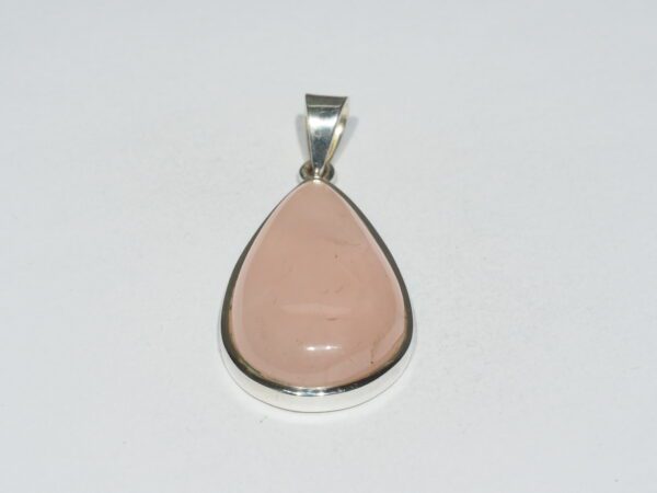 Pendentif n°1 Quartz rose & Argent 925 – Image 3