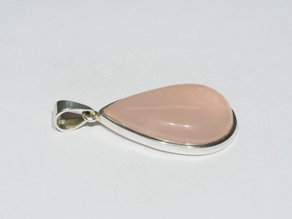 Pendentif n°1 Quartz rose & Argent 925 – Image 6