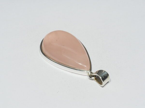Pendentif n°1 Quartz rose & Argent 925 – Image 7